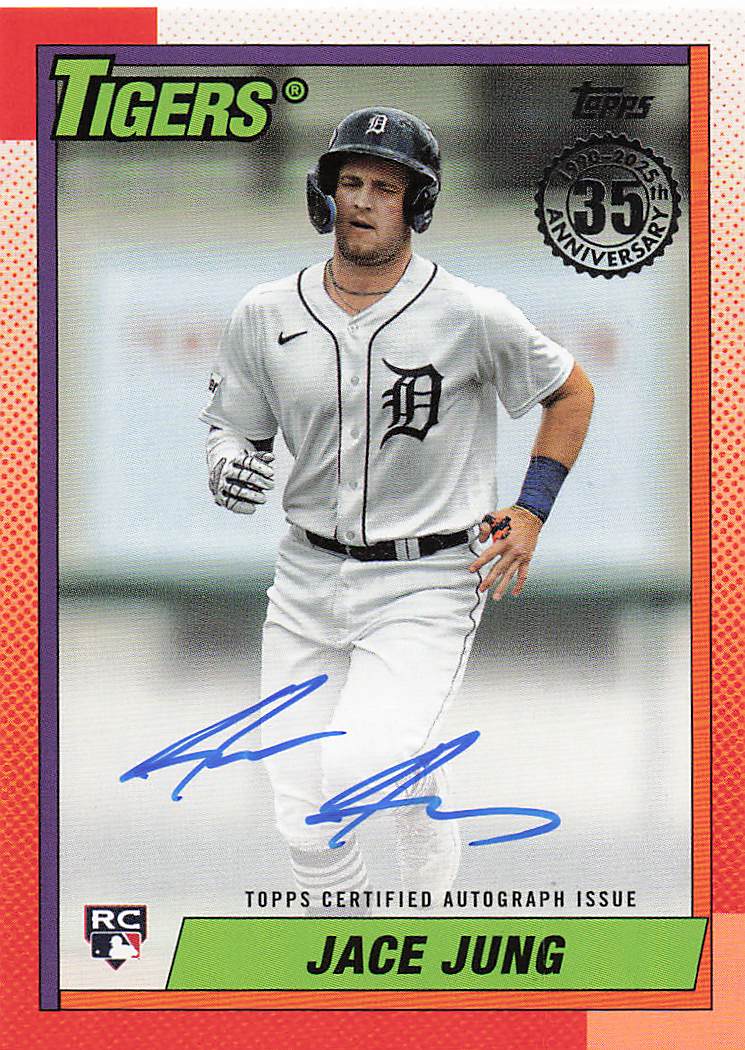 2025 Topps 1990 Topps Baseball 35th Anniversary Autographs Jace Jung #90A-JJU