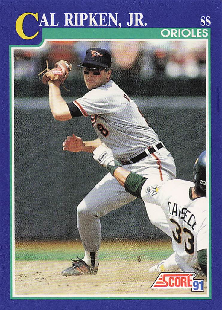 1991 Score Baseball Cal Ripken, Jr. #95