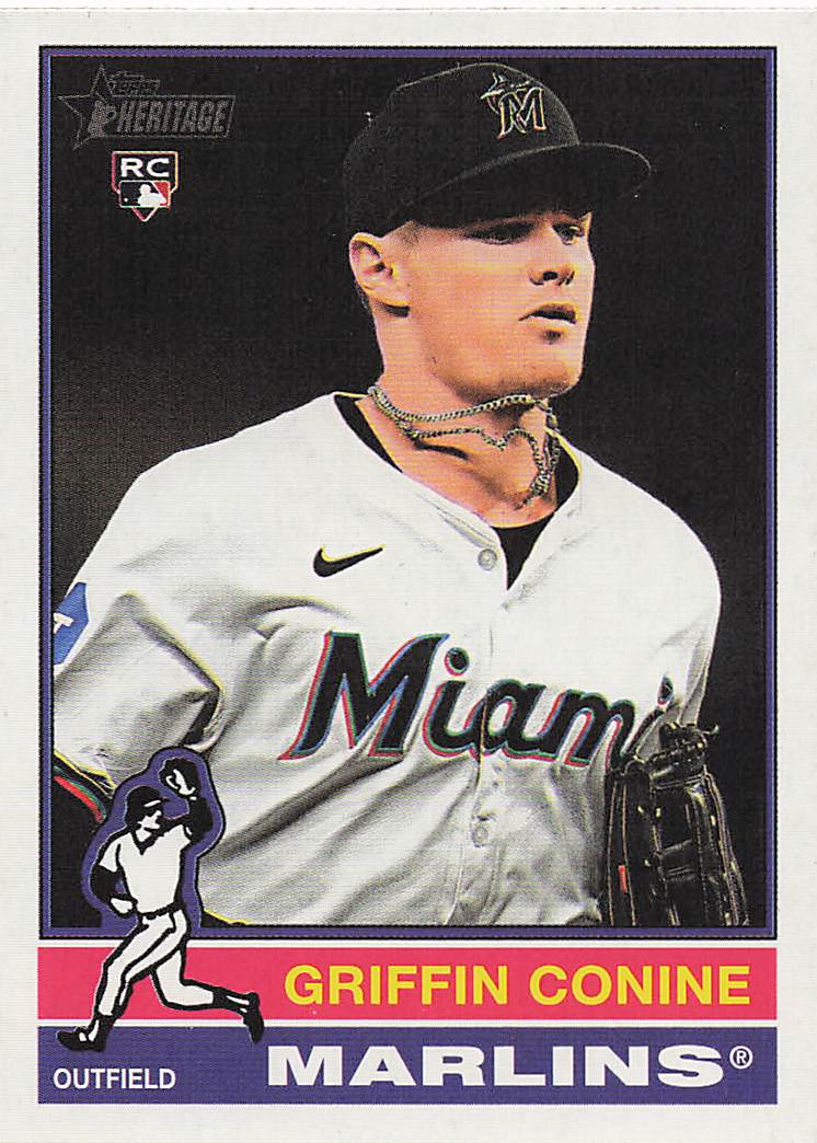 2025 Topps Heritage Baseball Griffin Conine #111 Rookie