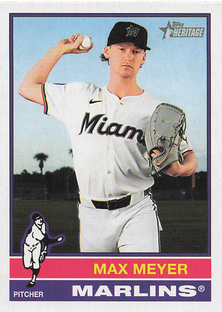2025 Topps Heritage Baseball Max Meyer #144