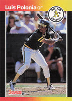 1989 Donruss Baseball Luis Polonia #386