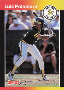 1989 Donruss Baseball Luis Polonia #386