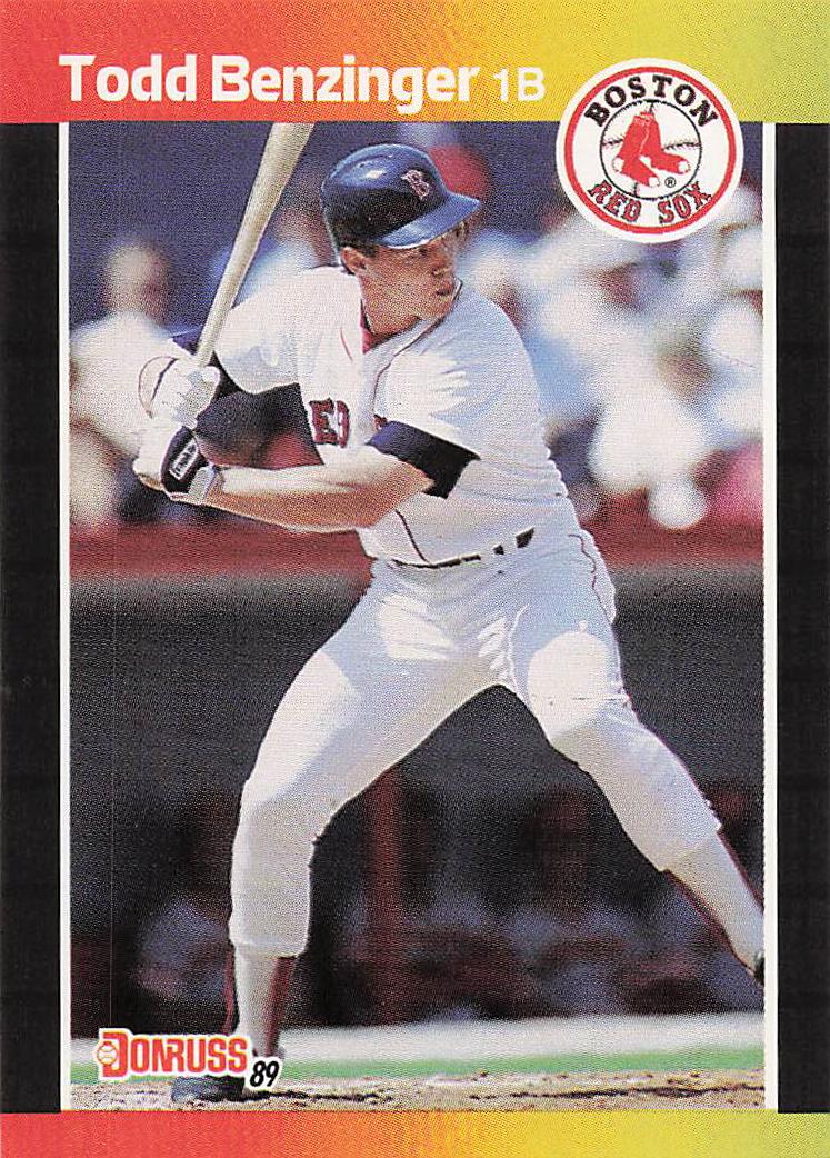 1989 Donruss Baseball Todd Benzinger #358b