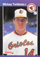 1989 Donruss Baseball Mickey Tettleton #401d