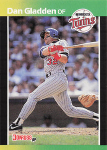 1989 Donruss Baseball Dan Gladden #391b