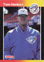1989 Donruss Baseball Tom Henke #385b