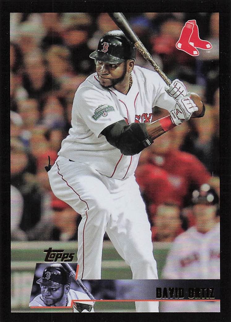 2025 Topps Archives Baseball Black Foilboard David Ortiz #106