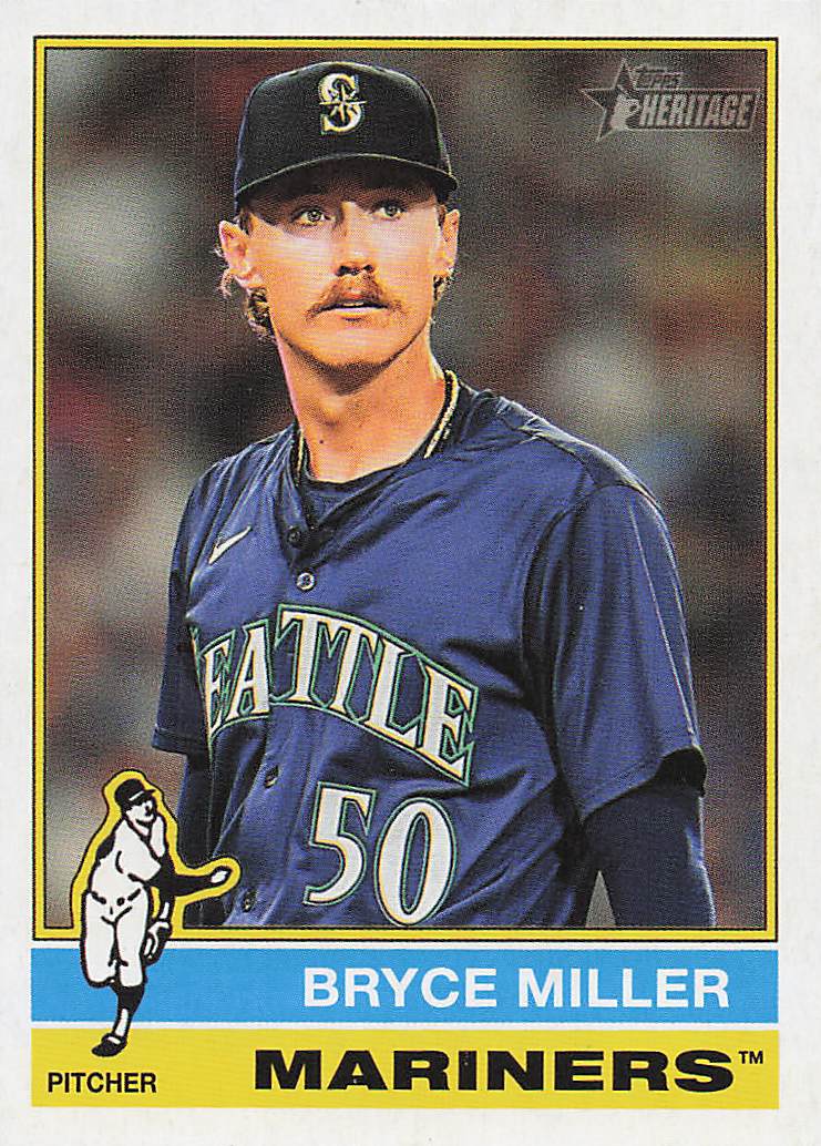 2025 Topps Heritage Baseball Bryce Miller #107