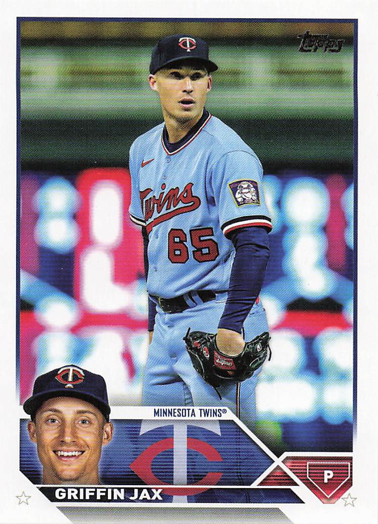 2023 Topps Baseball Griffin Jax #595