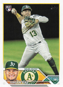 2023 Topps Baseball Jordan Díaz #423 Rookie