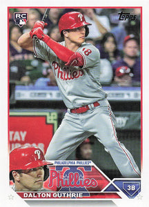 2023 Topps Baseball Dalton Guthrie #398 Rookie