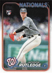 2024 Topps Baseball Jackson Rutledge #503 Rookie