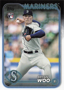 2024 Topps Baseball Bryan Woo #12 Rookie