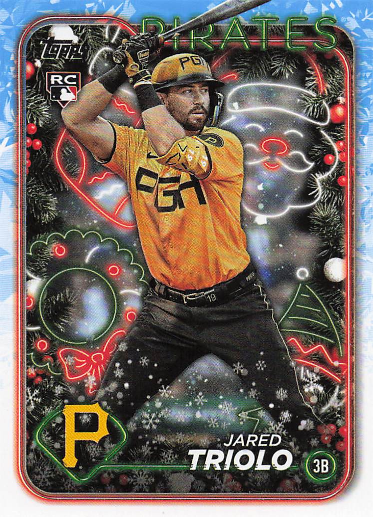 2024 Topps Holiday Baseball Jared Triolo #H188 Rookie