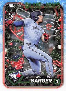 2024 Topps Holiday Baseball Addison Barger #H181 Rookie