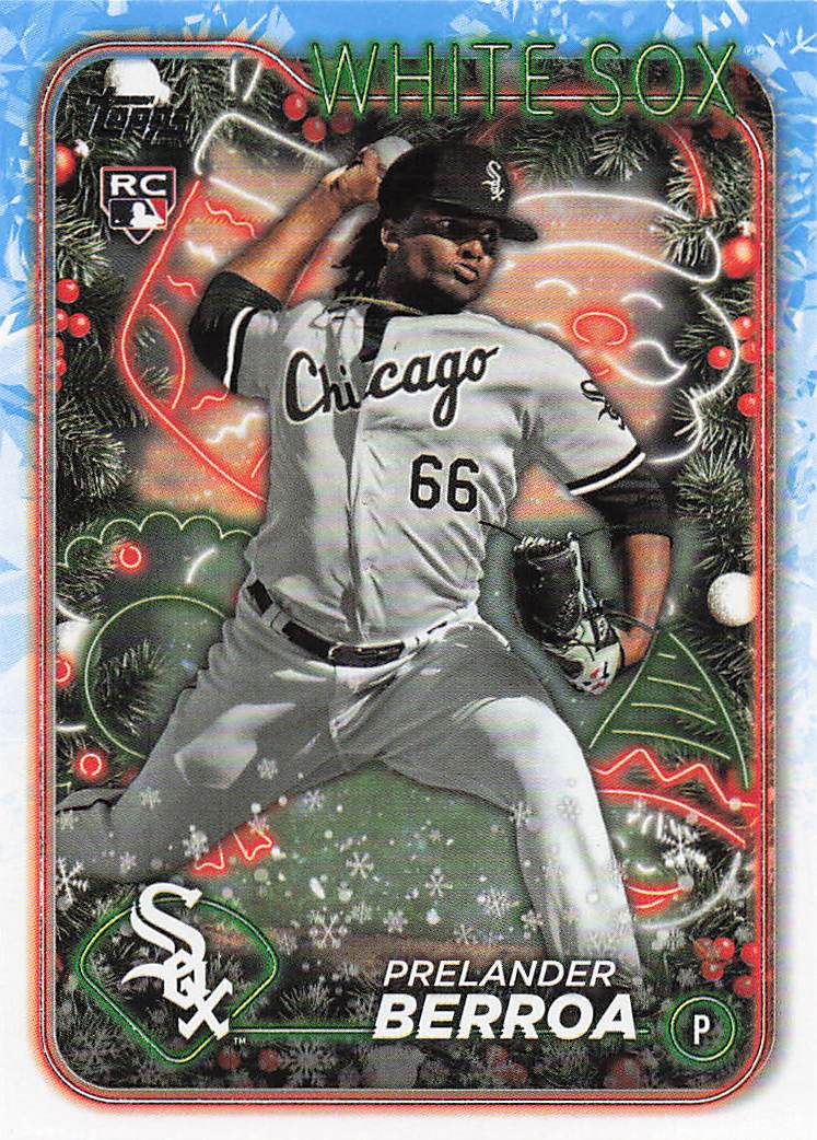 2024 Topps Holiday Baseball Prelander Berroa #H182 Rookie