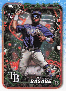 2024 Topps Holiday Baseball Osleivis Basabe #H118 Rookie