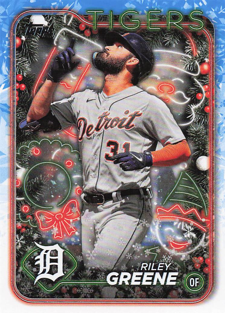 2024 Topps Holiday Baseball Riley Greene #H161