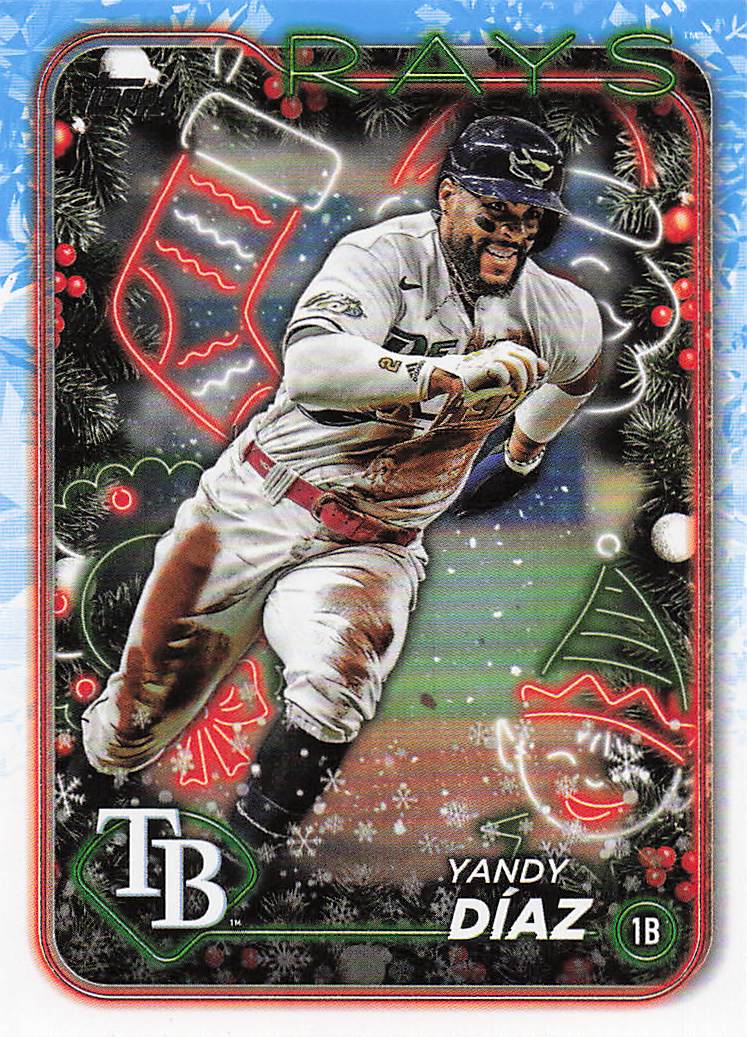 2024 Topps Holiday Baseball Yandy Díaz #H17