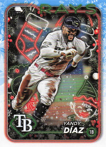 2024 Topps Holiday Baseball Yandy Díaz #H17