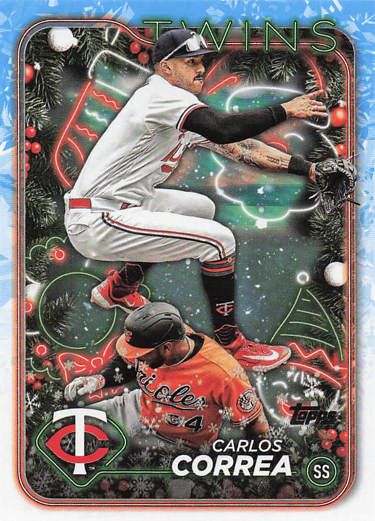 2024 Topps Holiday Baseball Carlos Correa #H63