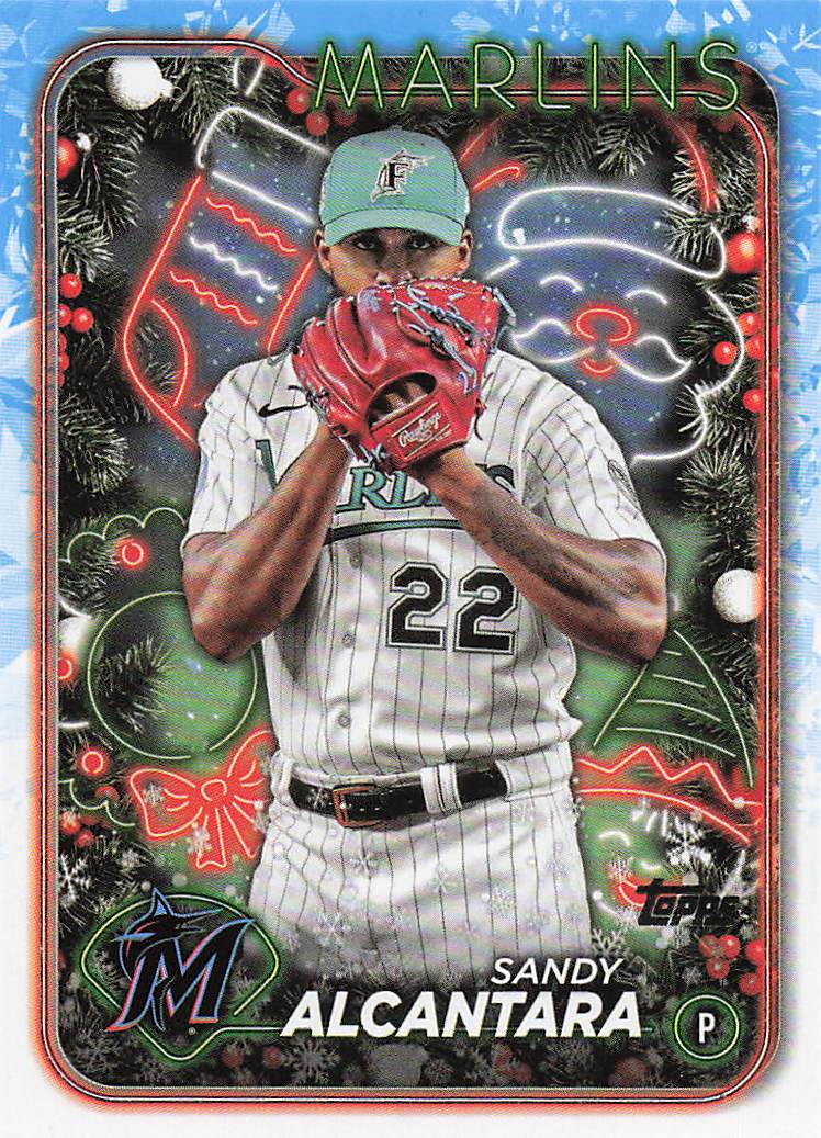 2024 Topps Holiday Baseball Sandy Alcantara #H11
