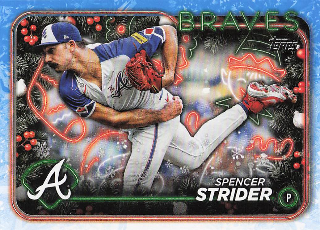 2024 Topps Holiday Baseball Spencer Strider #H110