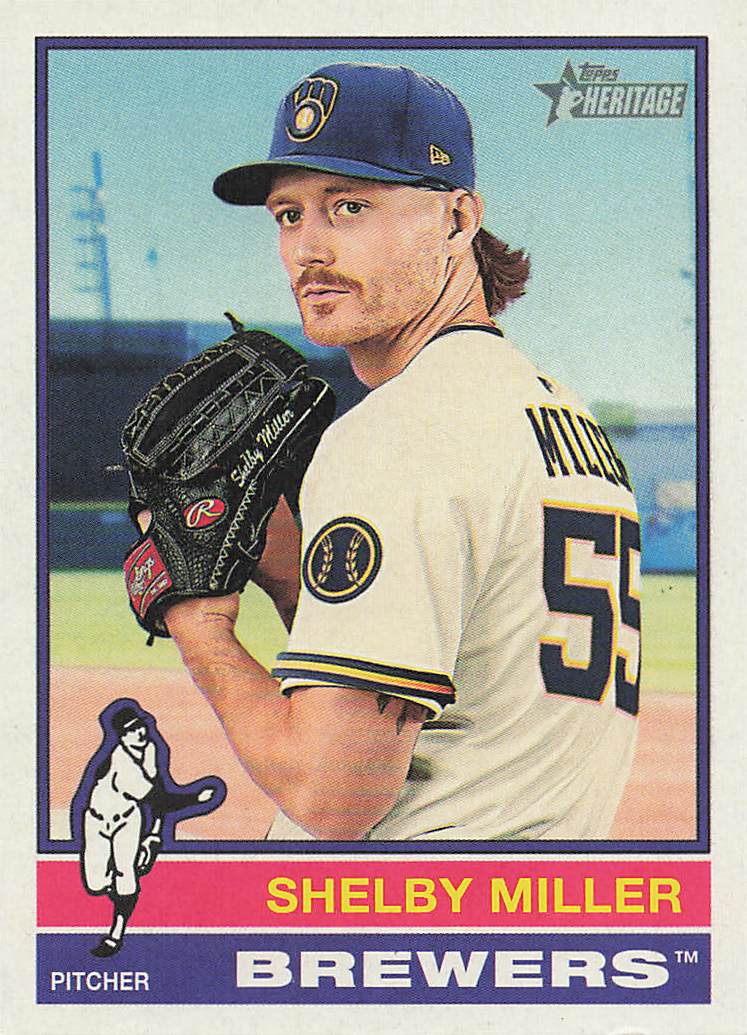 2025 Topps Heritage Baseball Shelby Miller #595