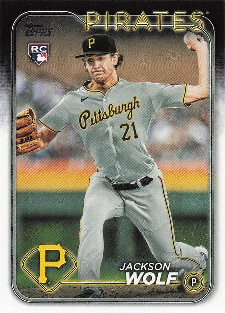 2024 Topps Baseball Jackson Wolf #523 Rookie