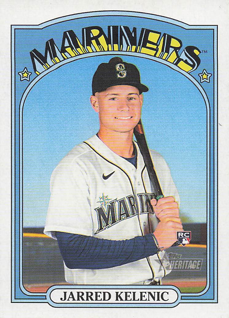 2021 Topps Heritage Baseball Jarred Kelenic #584 Rookie