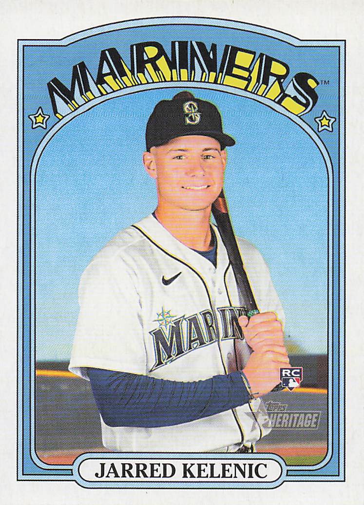 2021 Topps Heritage Baseball Jarred Kelenic #584 Rookie