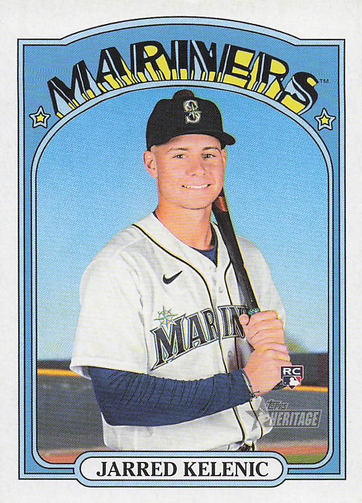 2021 Topps Heritage Baseball Jarred Kelenic #584 Rookie