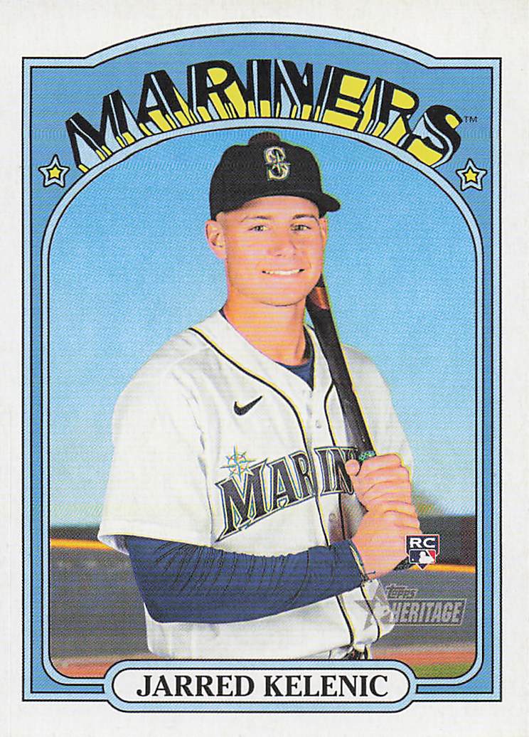 2021 Topps Heritage Baseball Jarred Kelenic #584 Rookie