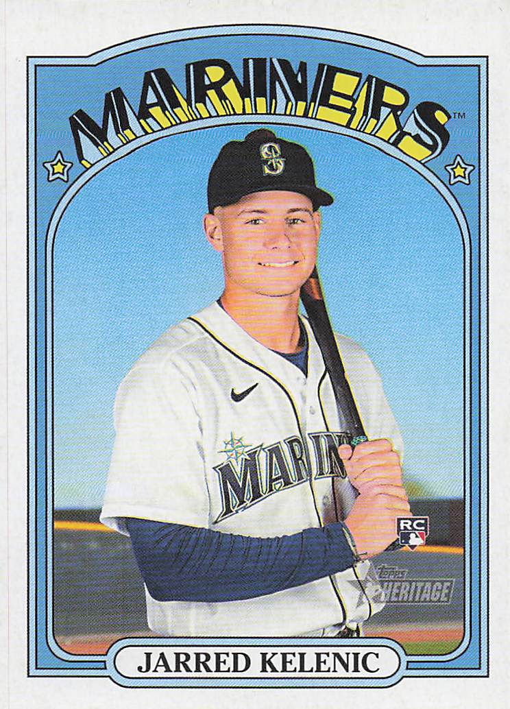 2021 Topps Heritage Baseball Jarred Kelenic #584 Rookie