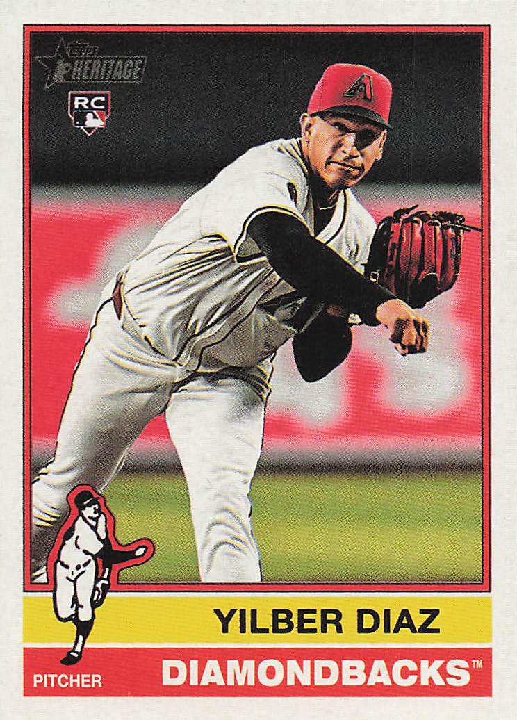 2025 Topps Heritage Baseball Yilber Diaz #372 Rookie