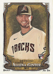 2024 Topps Allen & Ginter Baseball Slade Cecconi #58 Rookie