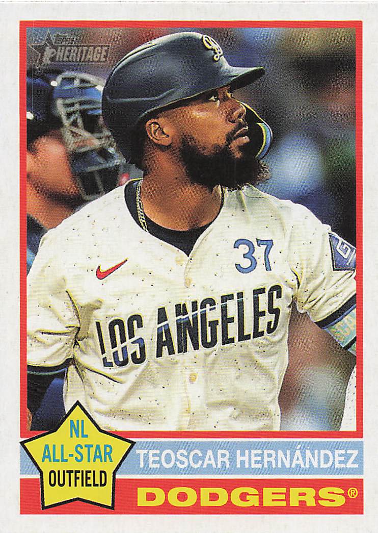 2025 Topps Heritage Baseball Teoscar Hernández #395