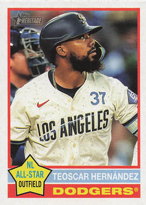 2025 Topps Heritage Baseball Teoscar Hernández #395