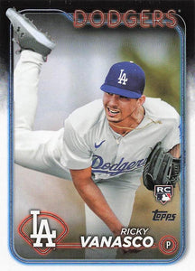 2024 Topps Update Baseball Ricky Vanasco #US38 Rookie