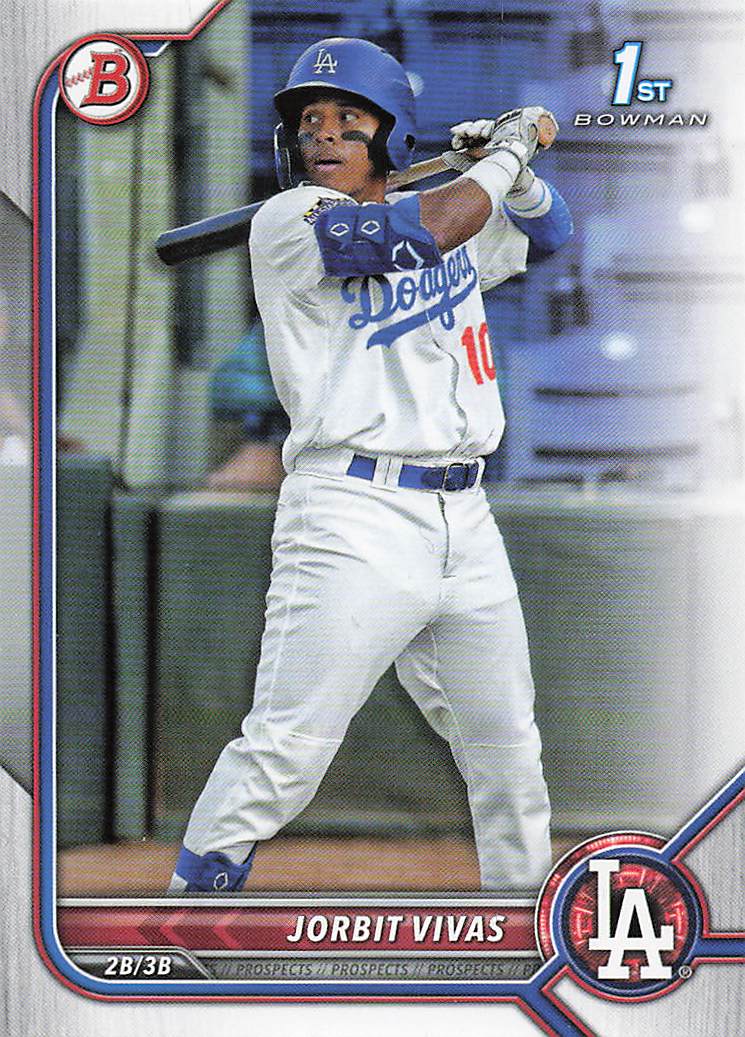 2022 Bowman Baseball Prospects Jorbit Vivas #BP-24