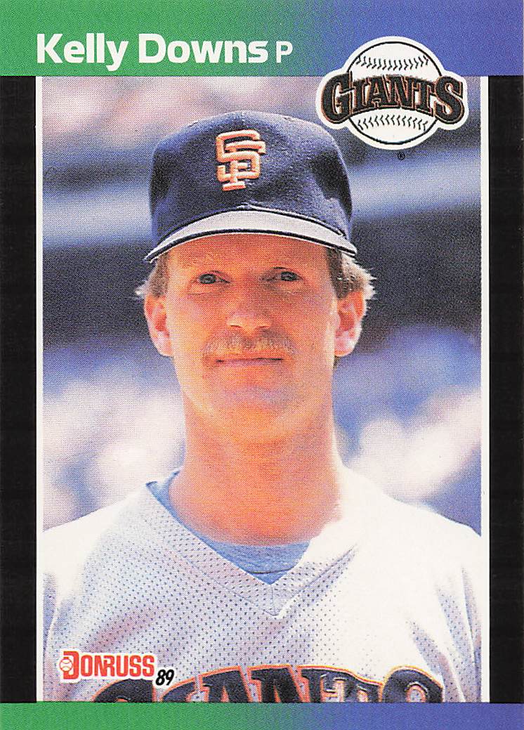 1989 Donruss Baseball Kelly Downs #367d