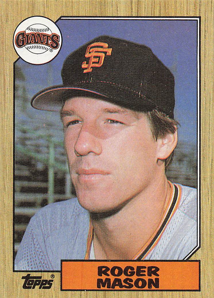 1987 Topps Baseball Roger Mason #526