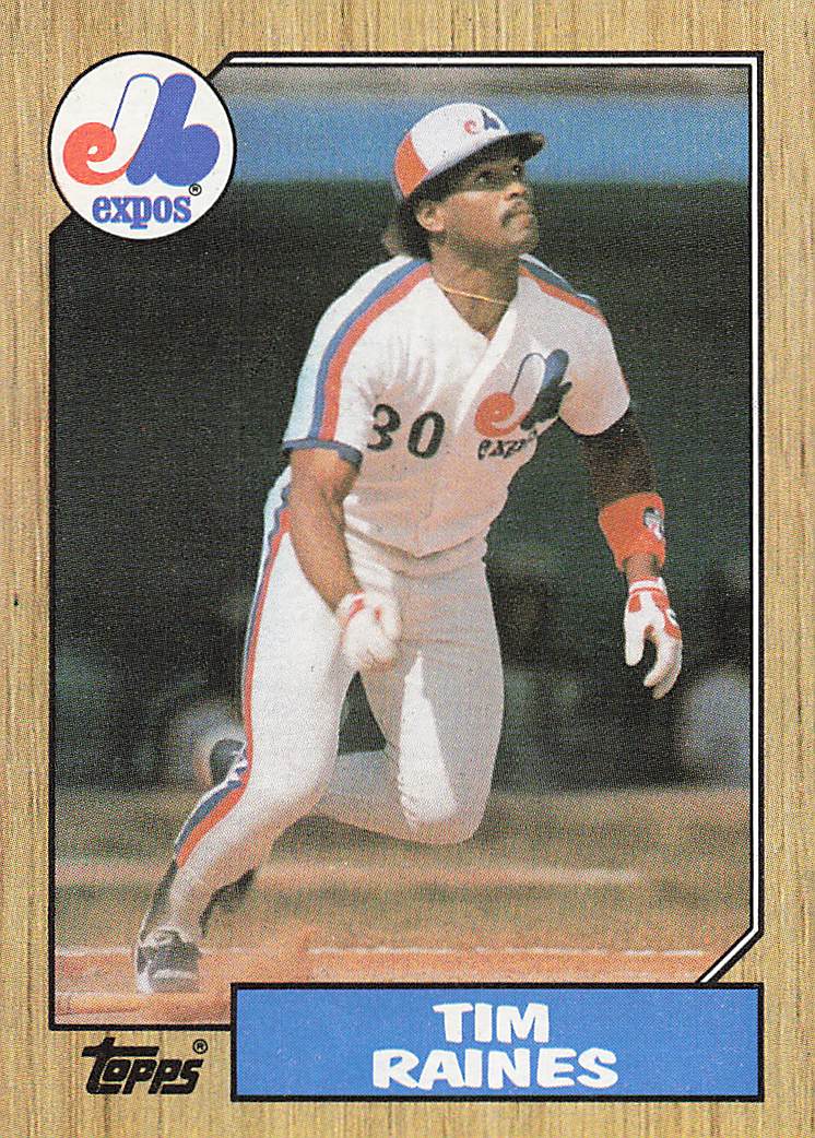 1987 Topps Baseball Tim Raines #30
