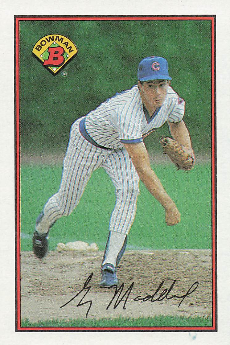 1989 Bowman Baseball Greg Maddux #284