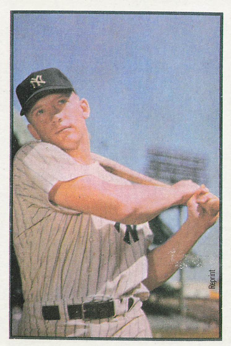 1989 Bowman Baseball Reprint Sweepstakes Mickey Mantle #NNO