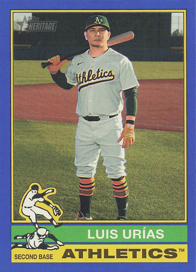 2025 Topps Heritage Baseball Dark Blue Border Luis Urías #505