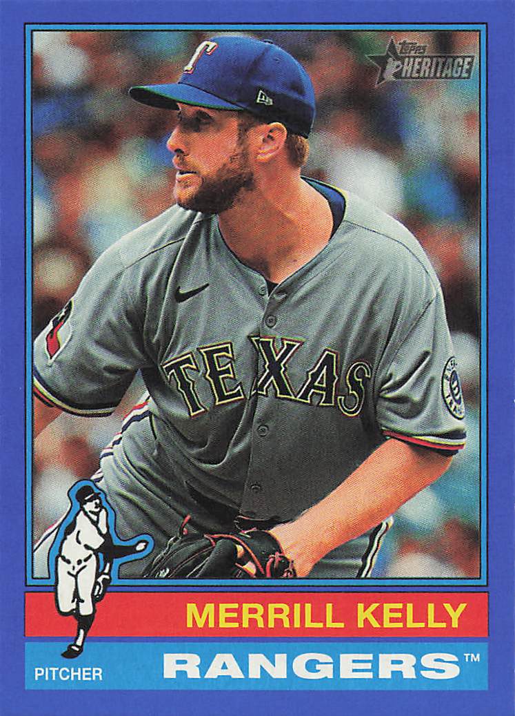 2025 Topps Heritage Baseball Dark Blue Border Merrill Kelly #514