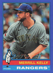 2025 Topps Heritage Baseball Dark Blue Border Merrill Kelly #514