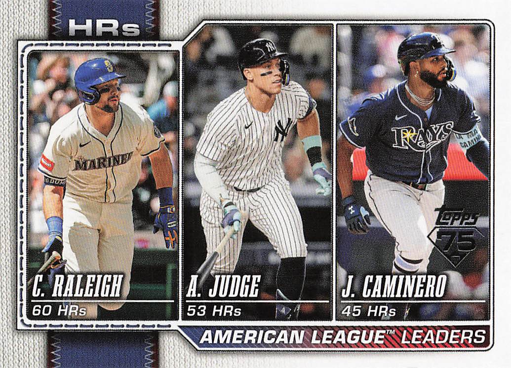 2026 Topps Baseball (Cal Raleigh / Aaron Judge / Junior Caminero) #38