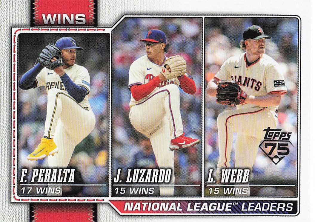 2026 Topps Baseball (Freddy Peralta / Jesús Luzardo / Logan Webb) #117